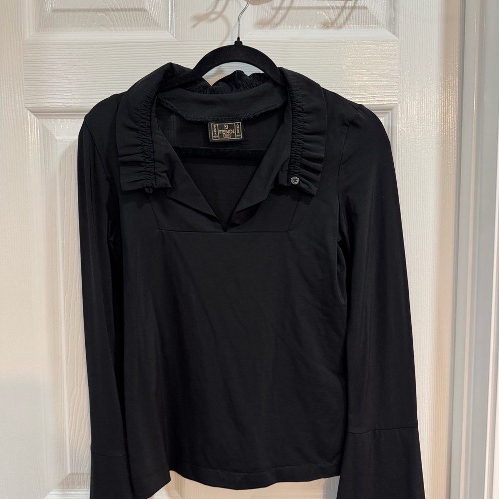 Fendi Elegant Black Blouse